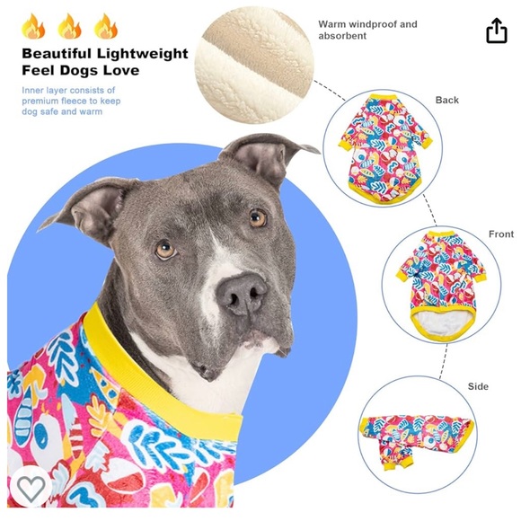 NWT LovinPet Jacket Warm Upgraded Flannel Size XL Pets Pajamas PJ’s Soft New - Picture 3 of 11
